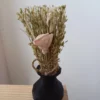 Mini Vase 3D avec Bouquet de Fleurs Séchées – 10 cm