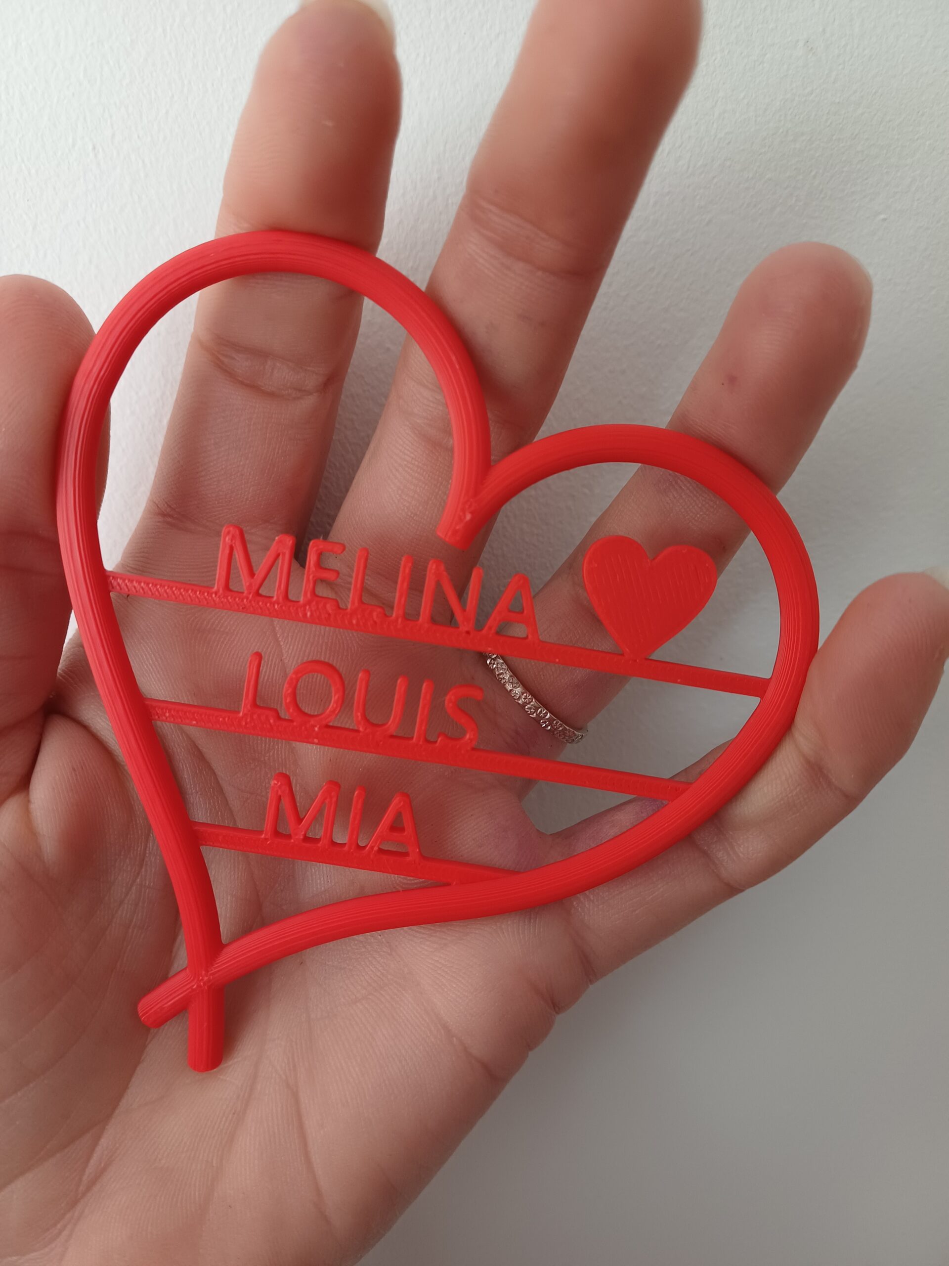 Cœur Personnalisable en Impression 3D – Cadeau Fête des Mères