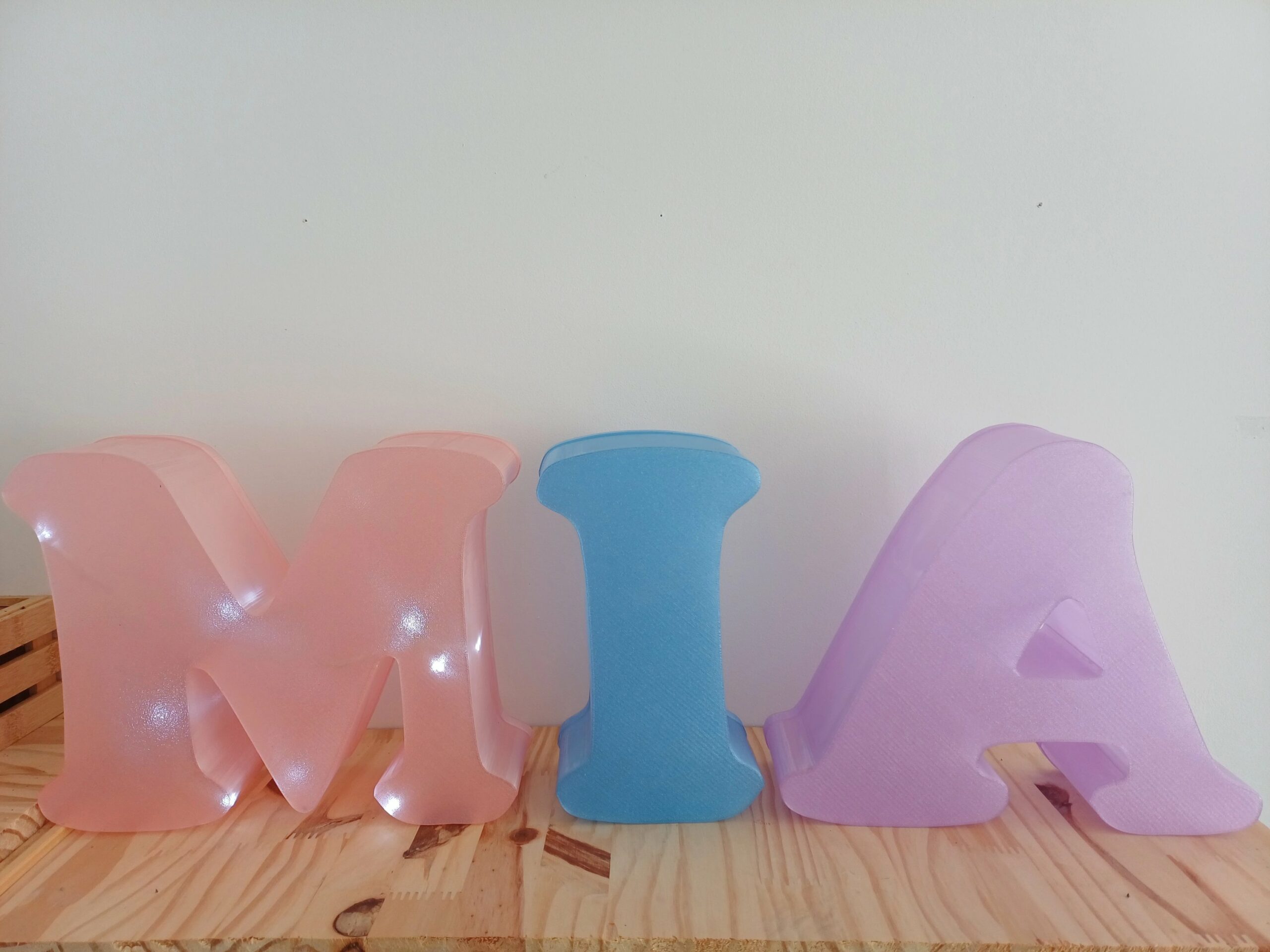 Lettre 3D personnalisée